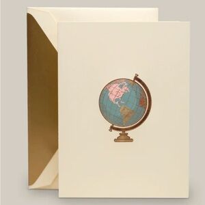 NWT “Crane” Vintage Globe Notes-10 & 10 Lined Envelopes - Classy & Sexy 🌏🌎🌍